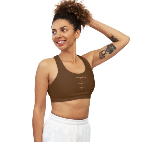 Brown Seamless "Iwa" Sports Bra - Image 5