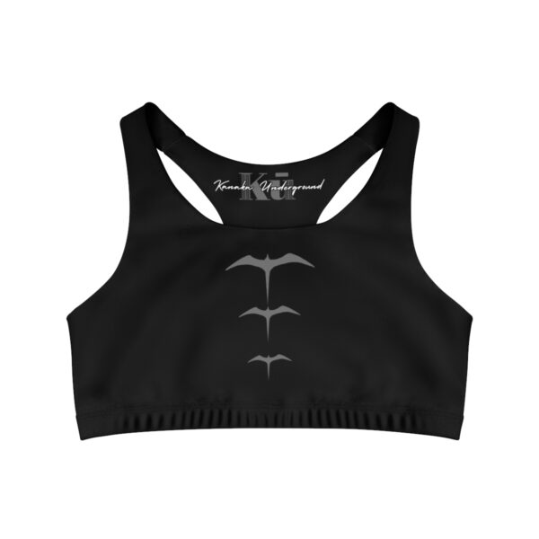 Black Seamless "Iwa" Sports Bra