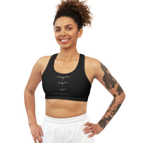 Black Seamless "Iwa" Sports Bra - Image 3