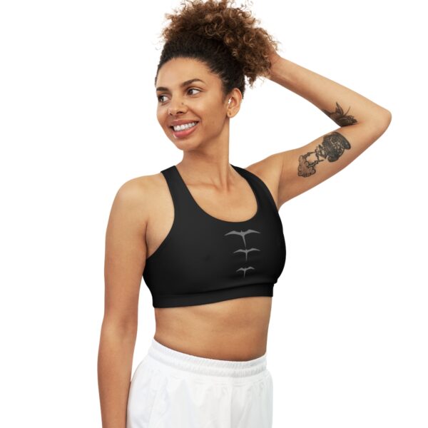 Black Seamless "Iwa" Sports Bra - Image 5