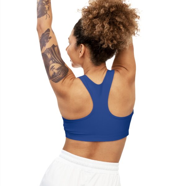 Dark Blue Seamless "Iwa" Sports Bra - Image 4