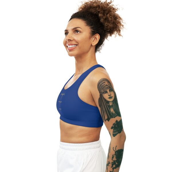 Dark Blue Seamless "Iwa" Sports Bra - Image 6