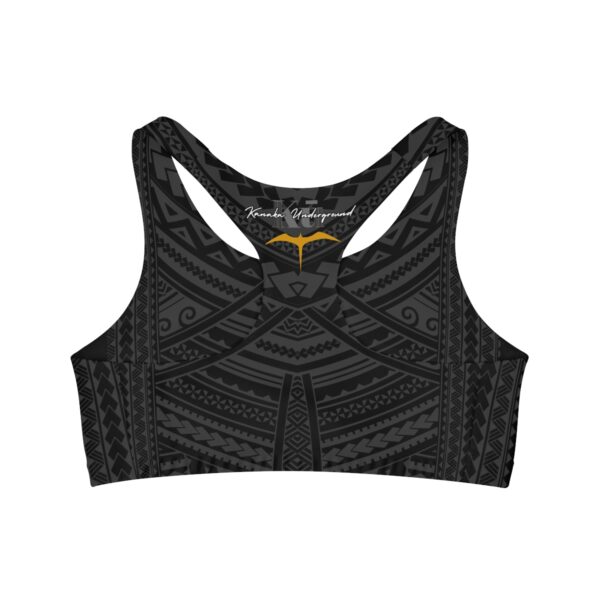 Kū Black Seamless Sports Bra - Image 2