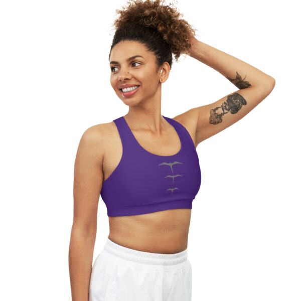 Purple Seamless "Iwa" Sports Bra - Image 5