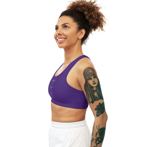 Purple Seamless "Iwa" Sports Bra - Image 6