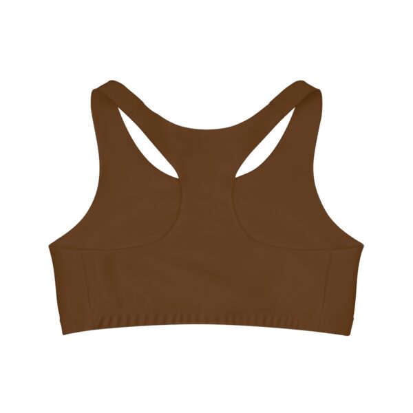 Brown Seamless "Iwa" Sports Bra - Image 2