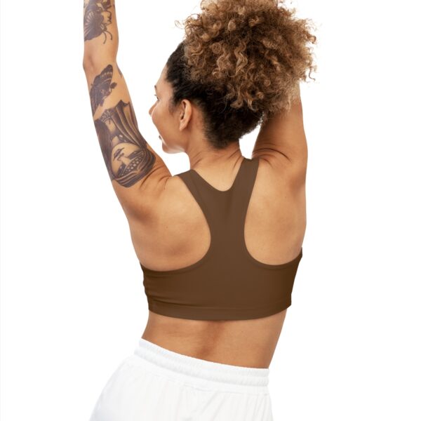 Brown Seamless "Iwa" Sports Bra - Image 4