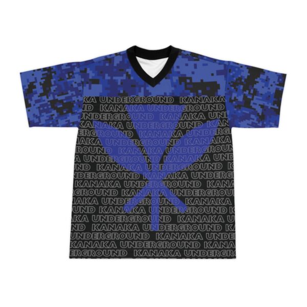 Unisex Football Jersey (Blue Camo) - Image 2