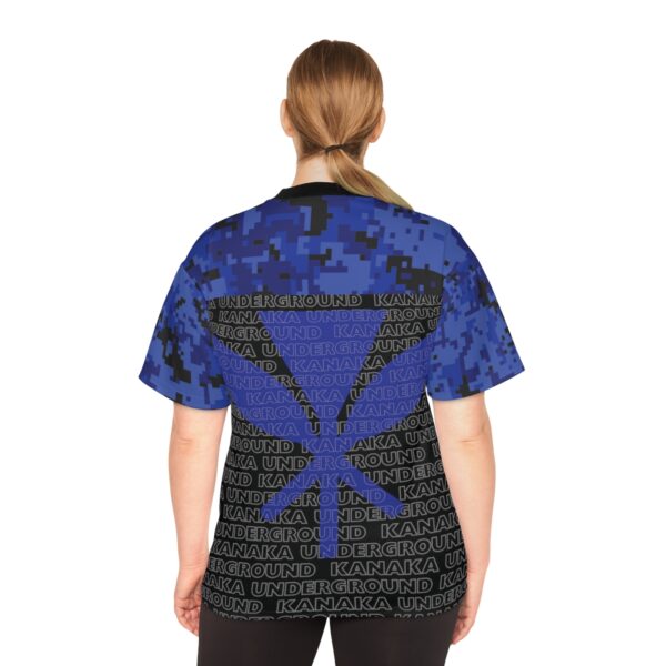 Unisex Football Jersey (Blue Camo) - Image 4